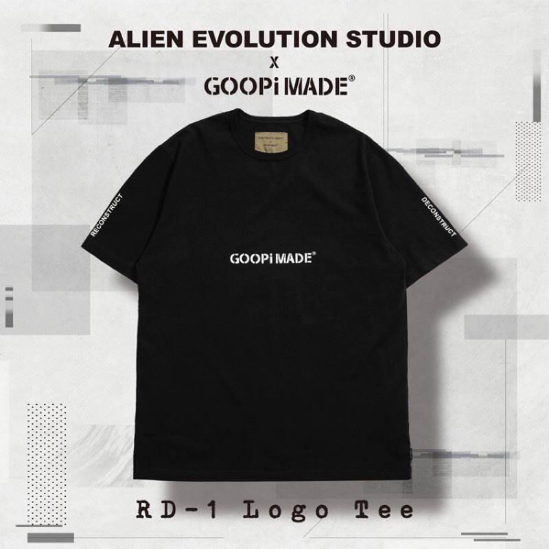 孤僻 Goopi x aes P.X-06 Magnetic Anorak Jacket-black/ Logo Tee