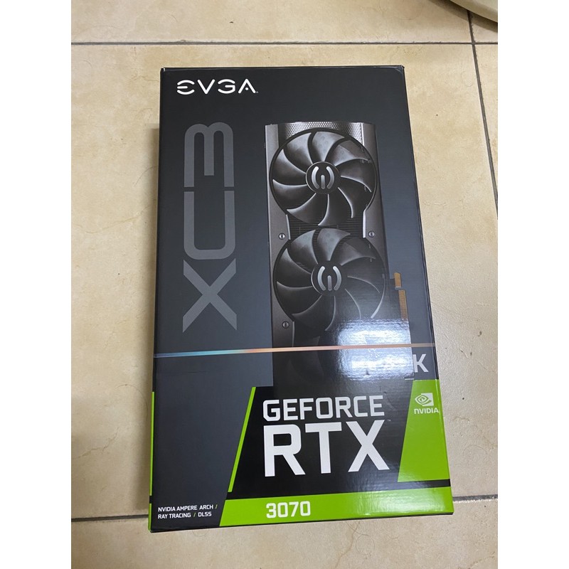 二手 EVGA 顯示卡 RTX 3070 XC3 BLACK GMAING 8GB 顯卡 三風扇 艾維克