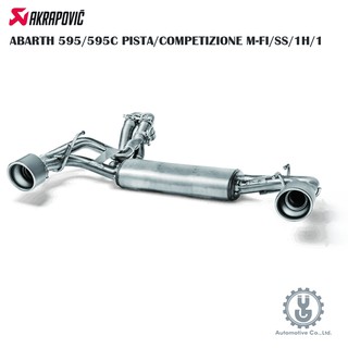 Akrapovic ABARTH 595/595C PISTA/COMPETIZIONE M-FI/SS/1H/1→YG