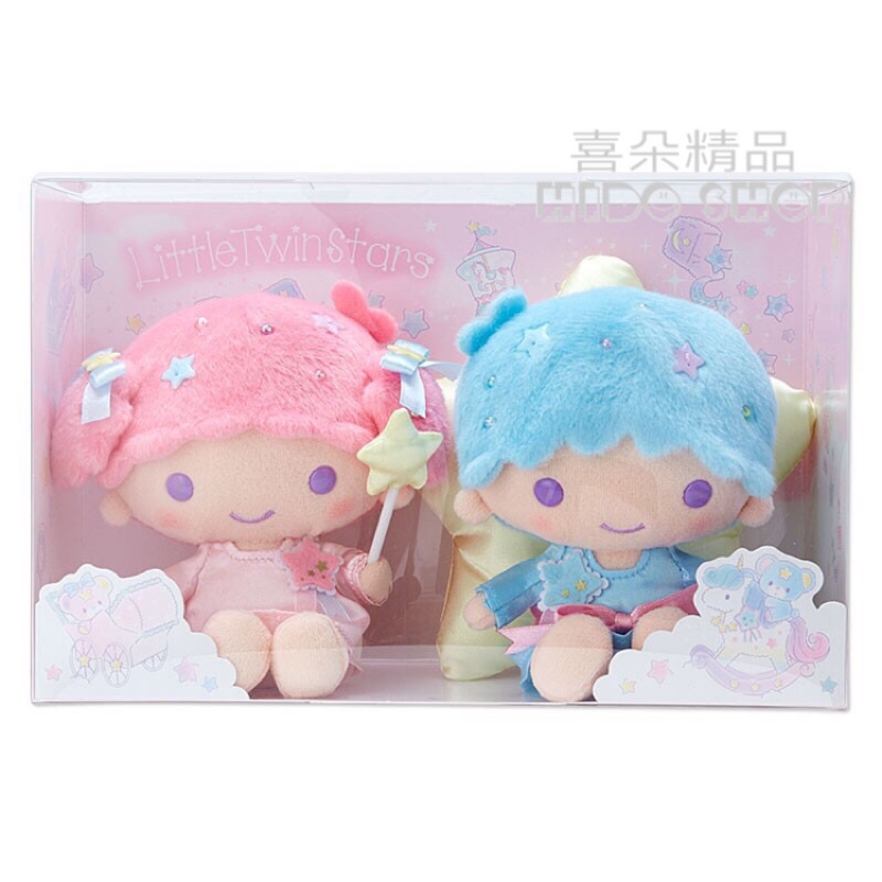 日本三麗鷗TwinStar雙子星夢幻星空絕版絨毛娃娃組