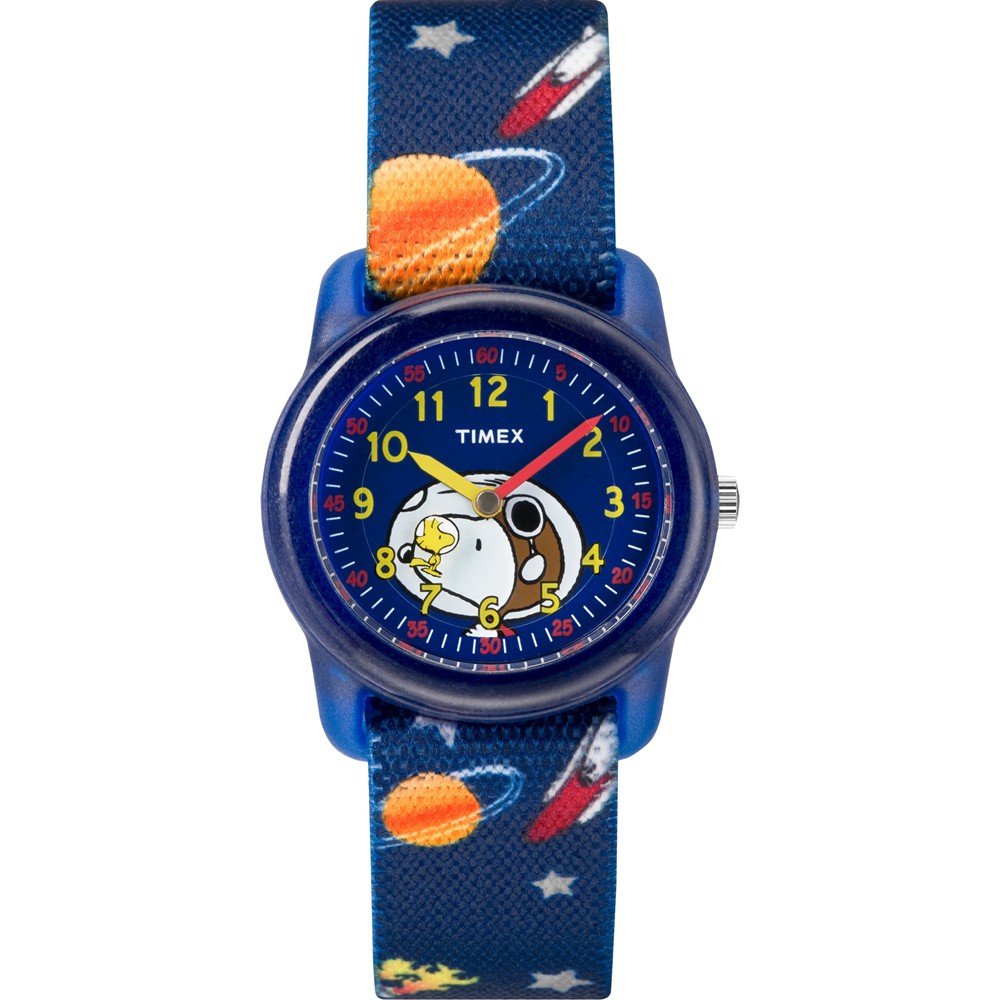 【TIMEX】天美時 x SNOOPY 限量聯名系列星球款手錶 ( 藍 TXTW2R41800)