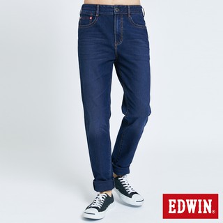 EDWIN 男款 迦績EJ7透氣錐形牛仔褲(酵洗藍)
