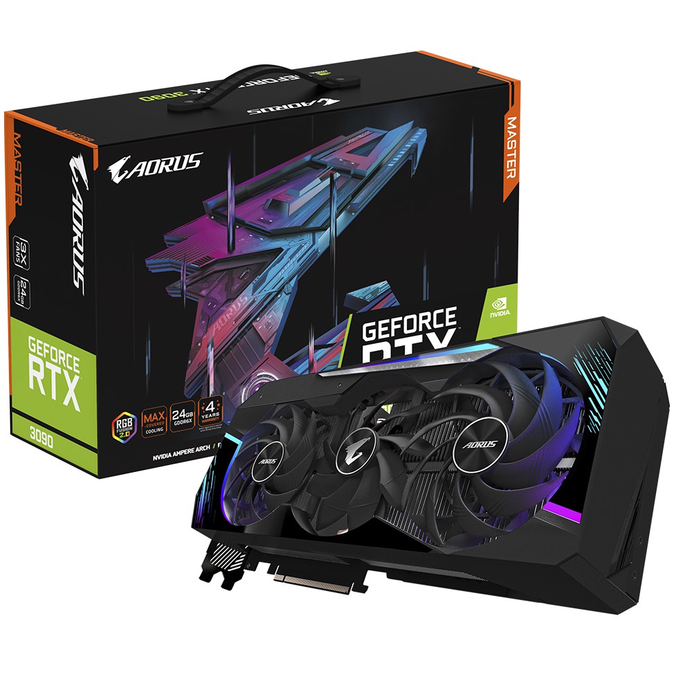 Gigabyte 技嘉 AORUS RTX3090 MASTER 24G 31.9cm 三風扇 註五年 顯示卡