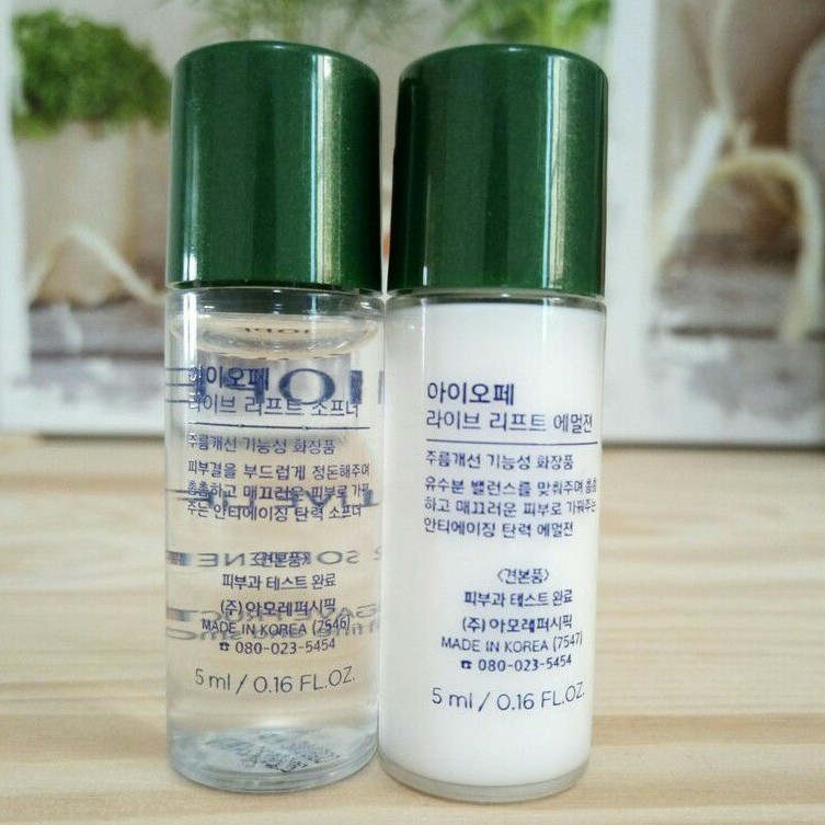 旅行罐5ml水 乳 Iope 艾諾碧6d 無重力逆齡化妝水5ml 乳液5ml 小樣 蝦皮購物