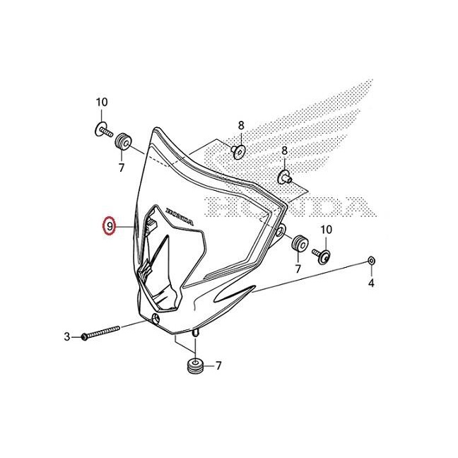 [ Moto Dream 重機部品 ] HONDA CRF300L 原廠頭罩 61300-K1T-J50ZA