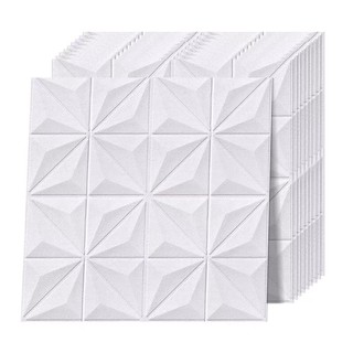 臺灣熱賣鑽石紋超強隔音天花板貼3D立體墻貼自黏客廳 臥室電視 背景墻泡沫 防撞軟包 防水壁貼 翻新防水壁貼