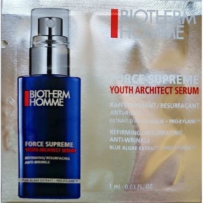 中標專櫃貨 Biotherm 碧兒泉 男仕(士）抗老精華 試用包1ml 極量緊膚建構精華/極量緊膚藍藻全能精華/緊膚凝霜