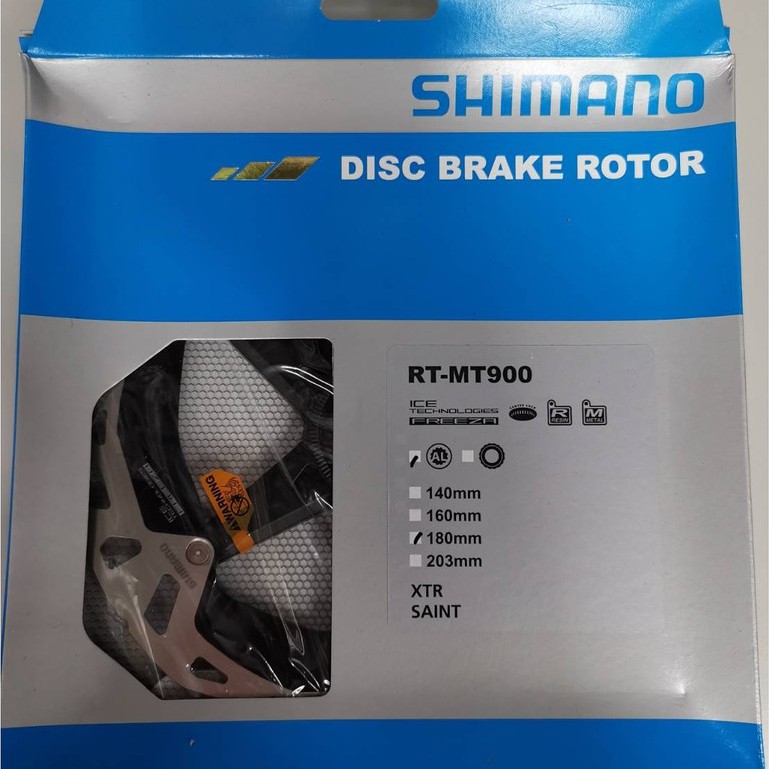 現貨 Shimano 盒裝 XTR RT-MT900  中心鎖入式散熱碟盤 180mm RT900