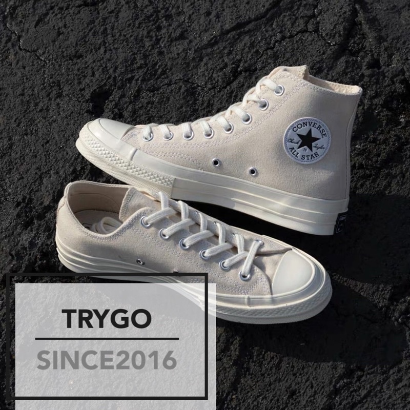 TRYGO｜ CONVERSE ALL STAR 1970S 米白 全米色 低筒 高筒 162211C 162210C