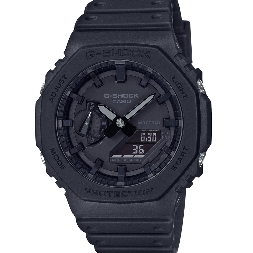 CASIO G-SHOCK 農家橡樹GA-2100-1A1 極致黑200M防水/麗寶錶樂園