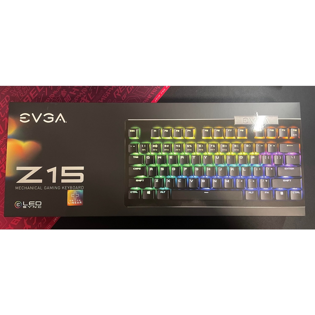 evga 艾維克 z15 銀 軸機械式鍵盤 二手 9.5成新