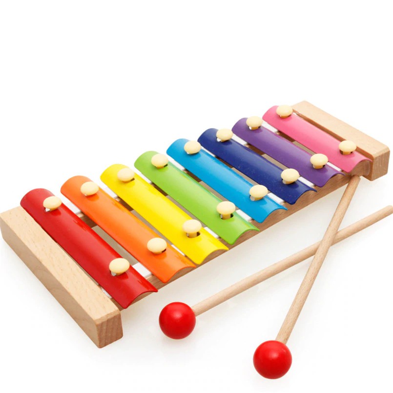 八音木製樂器蒙台梭利手敲鋼琴木琴音樂玩具嬰兒益智趣味玩具兒童禮物