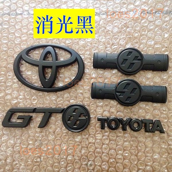 黑色 豐田 TOYOTA 86 GT 尾標 車標 字標 後標 前後標 車貼 貼標 側標 字母標 前標 字母 LOGO