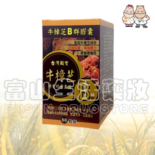 牛樟芝B群膠囊 60粒【富山】