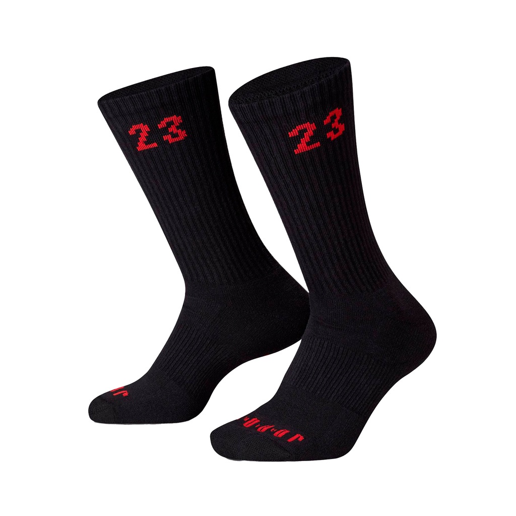 Nike 襪子 Jordan 男女款 黑 三雙入 長襪 中筒襪 喬丹 穿搭 【ACS】 DA5718-011