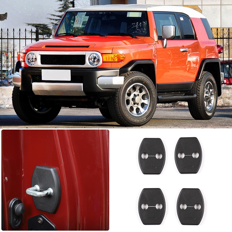 豐田 適用於 Toyota FJ Cruiser 2007-2021 ABS 門鎖蓋, 汽車側門鎖蓋扣保護裝飾裝飾