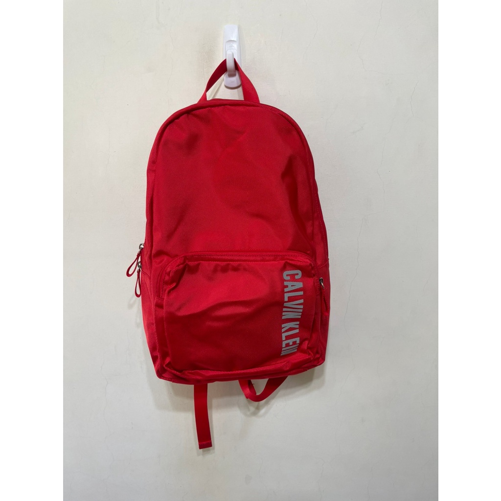 「 二手包 」 Calvin Klein 後背包（紅）125