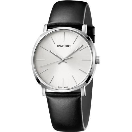 Calvin Klein CK紳士簡約三針皮帶腕錶(K8Q311C6)40mm