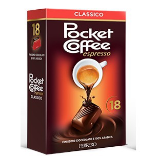 德國代購/現貨 Ferrero Pocket Coffee 濃縮咖啡夾心巧克力 18入