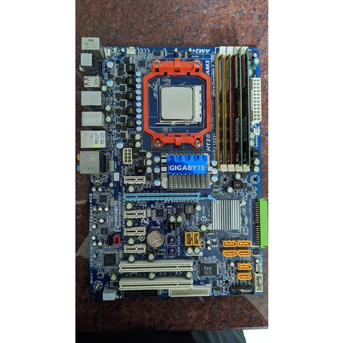 GA-MA770-US3主機板+CPU+8G記憶體+顯示卡