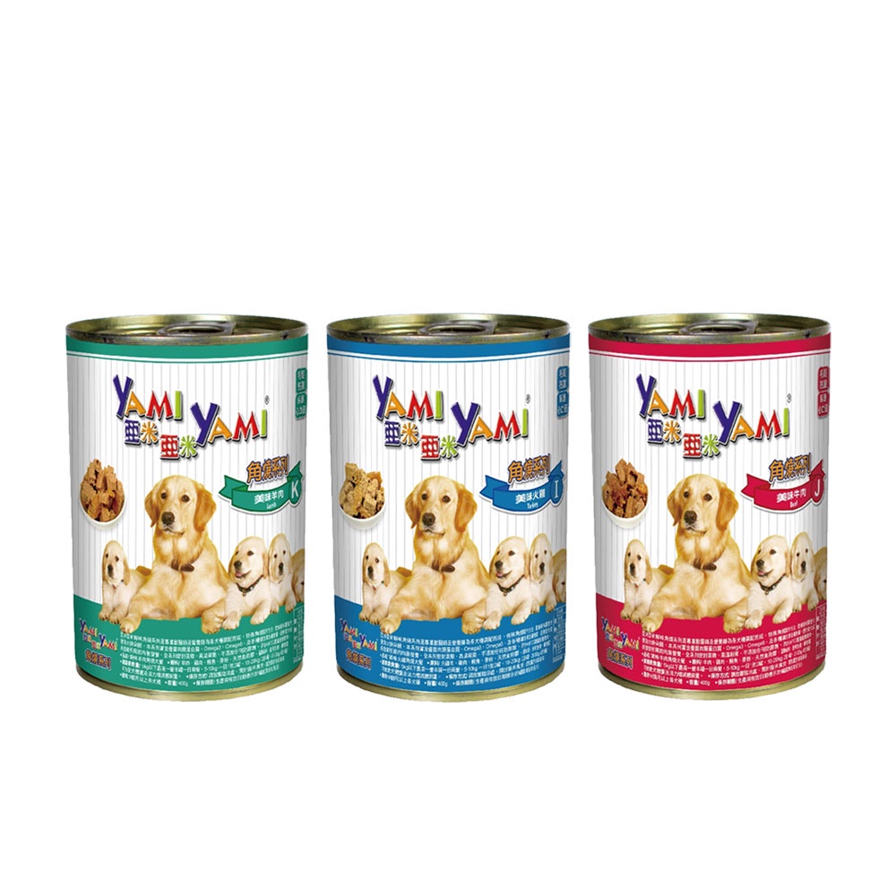 YAMIYAMI 亞米亞米 犬罐 羅浮大餐 角燒系列400gX24罐(９種口味) 狗罐頭 大狗罐 C161C01