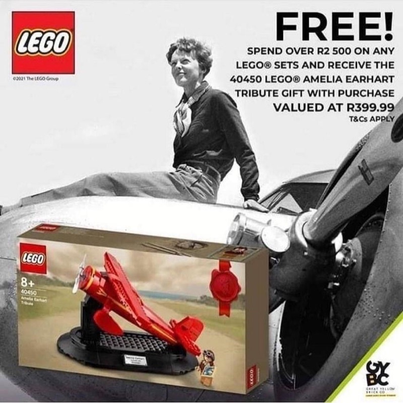 LEGO 樂高40450致敬愛蜜莉亞.艾爾哈特Amelia Earhart Tribute向第一位 