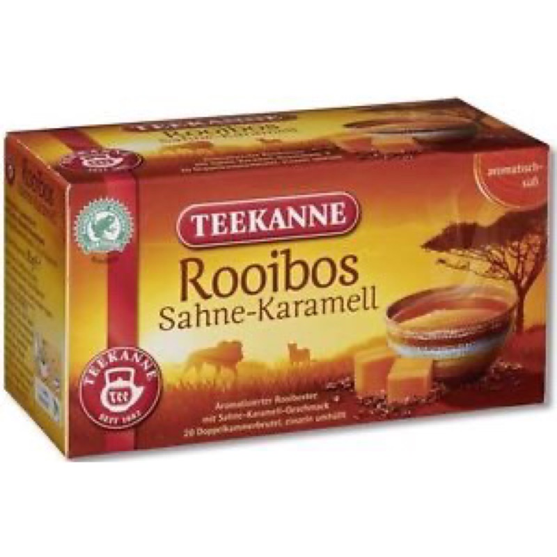 德國Teekanne恬康樂 南非國寶茶 (20包裝)焦糖、香草口味