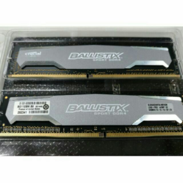 美光 Ballistix DDR4 2400 4g*2 = 8g