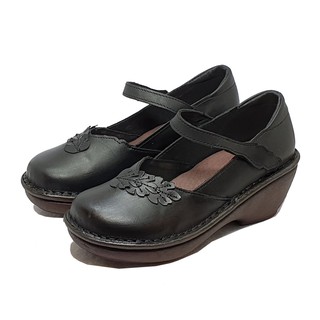 MIT台灣製 真皮縫線 女包鞋 瑪莉珍鞋-312黑