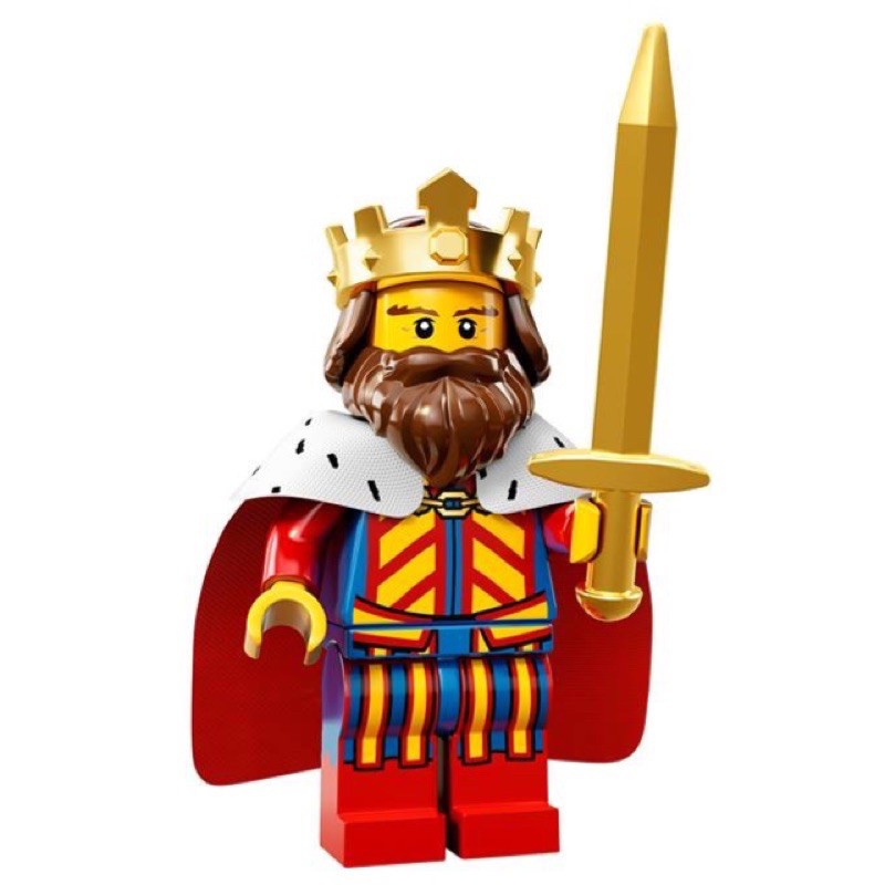 《積樂之家》樂高 LEGO 13代 71008 經典國王 國王(全新拆檢）