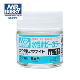 【模型屋】現貨 MR.HOBBY GUNZE 郡氏 GSI H-11 H11 水性漆 消光 白色 模型漆 10ml