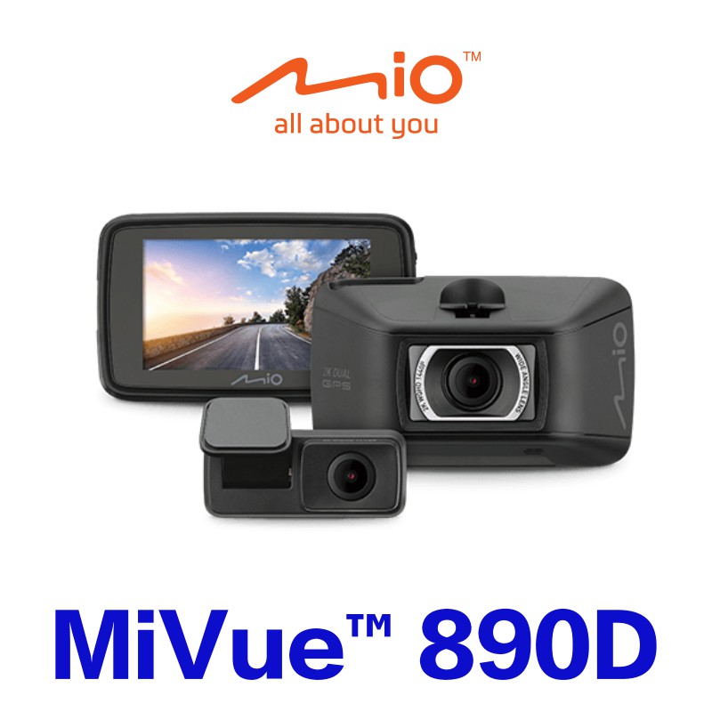 【限時送32G】Mio 890D (890+S60) 前後2K 安全預警六合一 GPS 星光級 雙鏡頭 行車記錄器