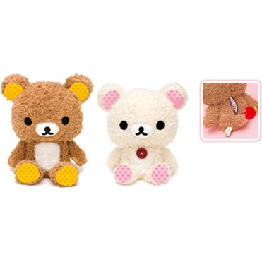 日本 拉拉熊 懶懶熊 小白熊 懶妹 愛心 情人節 L號 娃娃玩偶 特殊材質 毛巾布 2008年