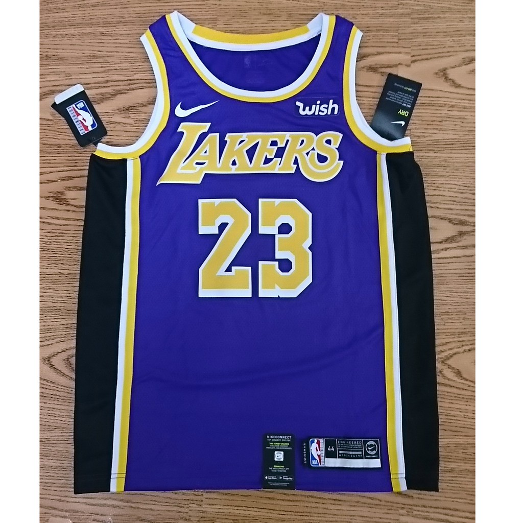 代售 Lebron James 湖人紫 球衣 M號 含贊助標 全新含吊 nike NBA 洛杉磯 LBJ