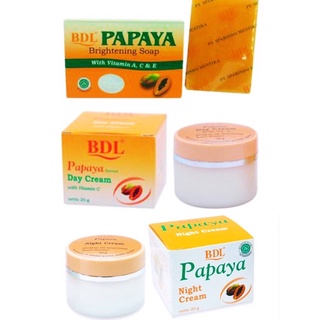 BDL Papaya soap and cream day night 木瓜香皂