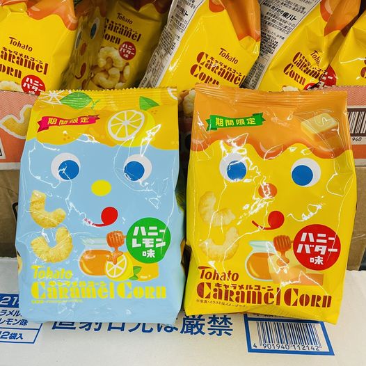【無國界零食屋】日本 新品 期間限定 夏季限定版 Tohato 東鳩 玉米脆果 乖乖 蜂蜜檸檬 蜂蜜奶油
