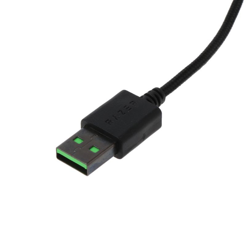 耐用的尼龍編織線USB鼠標電纜更換線為Razer DeathAdder Elite有線遊戲鼠標