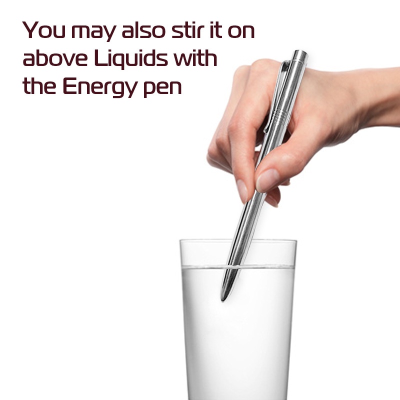 不銹鋼材質按摩穴位能量筆循經能量針灸筆負離子納米能量筆帶皮套