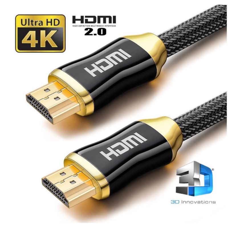 全新4K HDMI 2.0版 HDMI線高清編織線 工程線 4K60P 2K 3D 鍍金 PS4 HDR 電視線