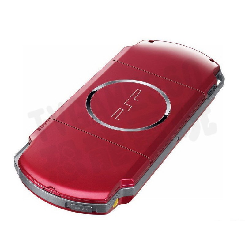 PSP3000 PSP3007 全機外殼含按鍵 副廠零件(艷光紅)【台中恐龍電玩】