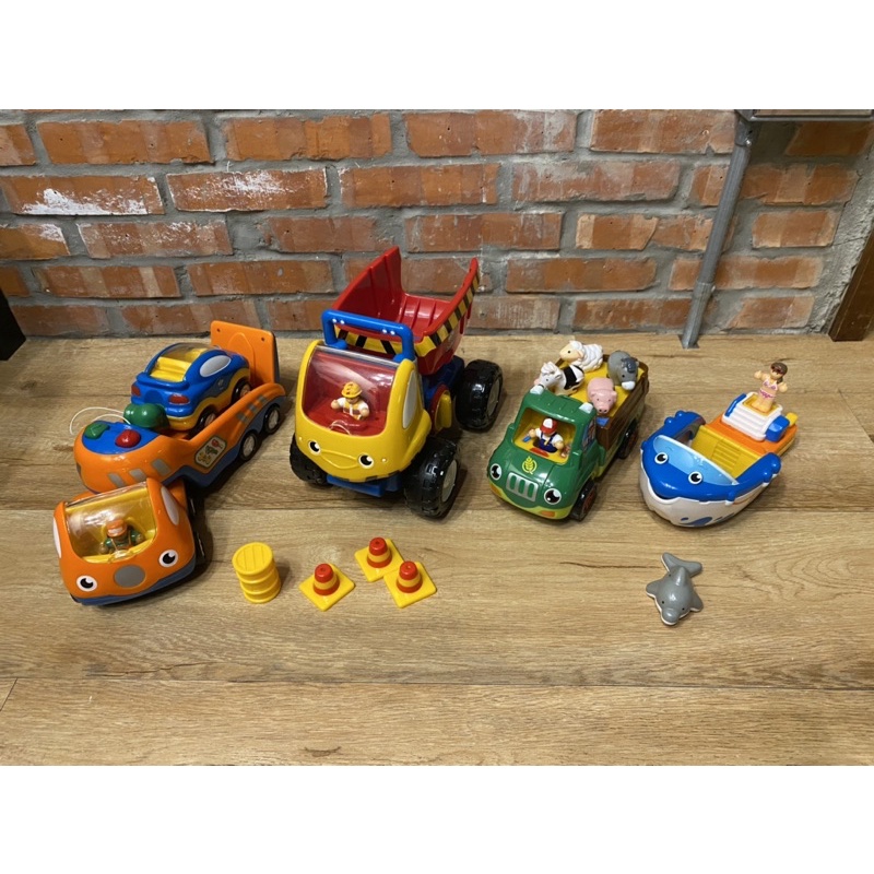英國WOW TOYS兒童玩具車 農場卡車度假快艇拖吊車 大卡車