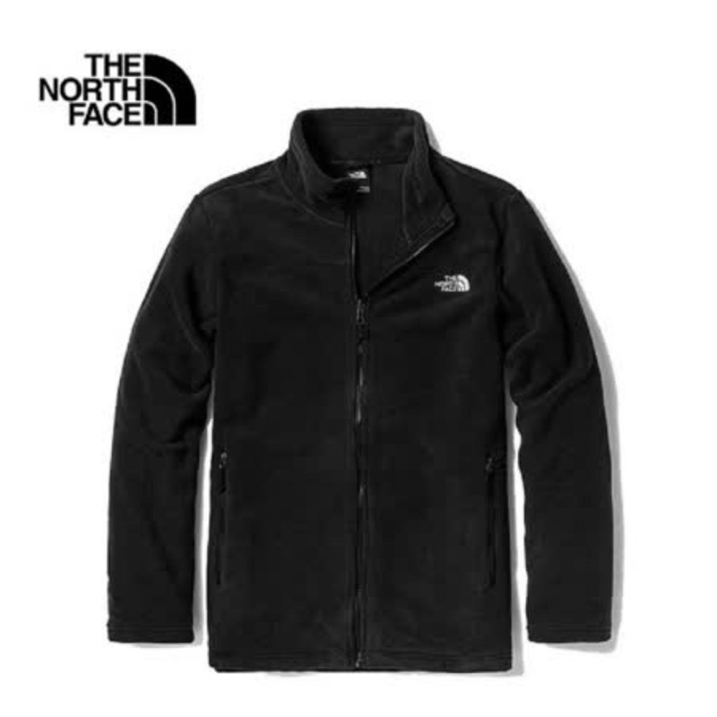 可刷卡分期_全新TNF_THE NORTH FACE_北臉_正品雷射標_男抓絨外套(黑)