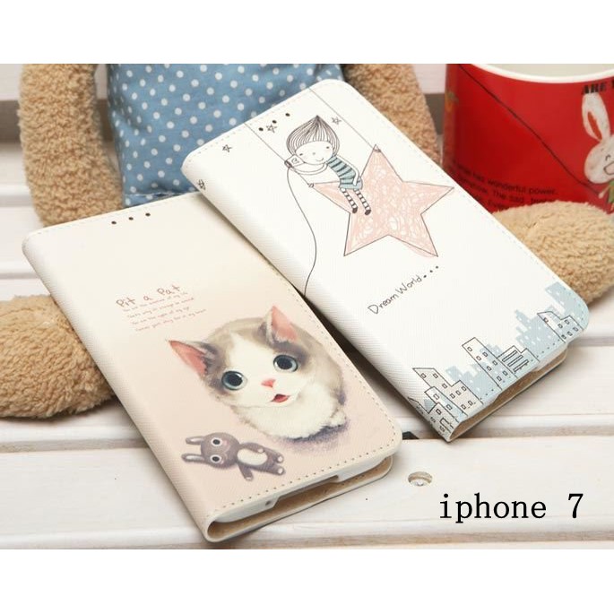韓國彩繪皮套D152-2 iphone 7 plus iphone7 plus iphone7plus手機殼保護殼保護套