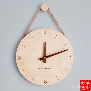 創意掛鐘木製北歐日式熱銷創意鐘錶家居客廳時鐘裝飾WallClock