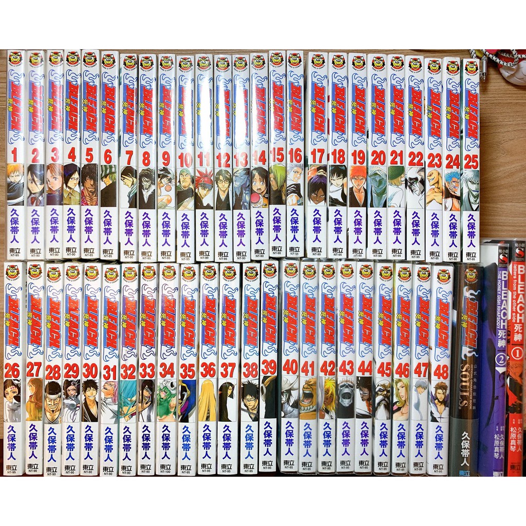全新 二手 繁體書死神bleach 漫畫1 48集 未完 小說1 2 Souls公式角色設定集東立 蝦皮購物