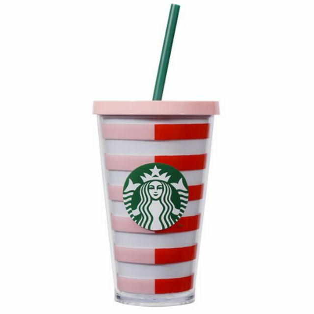 星巴克 BAN.DO TOGO雙色條紋 Starbucks  + BAN.DO 聯名 7/5上市 吸管冷水杯