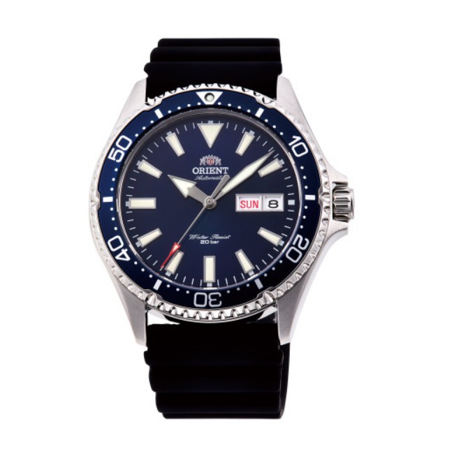 ORIENT東方錶 200m潛水錶 膠帶款 藍色 RA-AA0006L