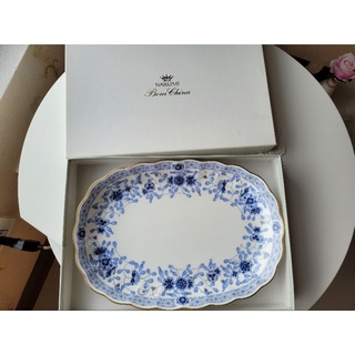 日本NARUMI鳴海骨瓷經典米蘭系列橢圓盤(25cm)