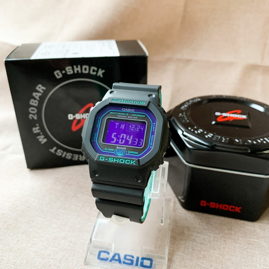 🗿Magigaga選物| CASIO/G-SHOCK GW-B5600BL-1 復古色藍牙運動手錶 (黑X綠)🔝公司貨