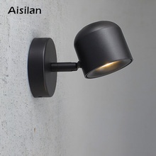 Eslan 愛斯蘭LED床頭閱讀壁燈客廳臥室鏡前衛生間陽臺背景牆極簡北歐現代簡約 110-220V